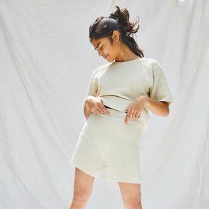 l'Envers Knit Cotton Set, Léa Top + Jane Shorts XS